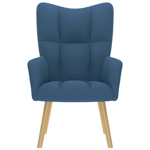 vidaXL Sedia Relax Blu in Tessuto