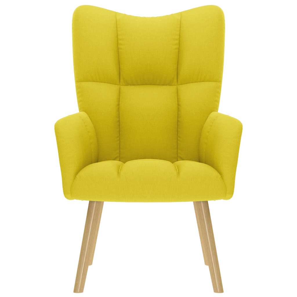 Sedia Relax Giallo Chiaro in Tessuto 4016776