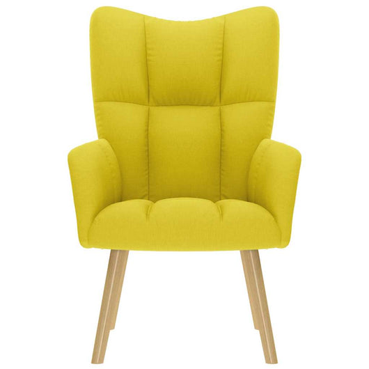 Sedia Relax Giallo Chiaro in Tessuto 4016776