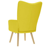 Sedia Relax Giallo Chiaro in Tessuto 4016776