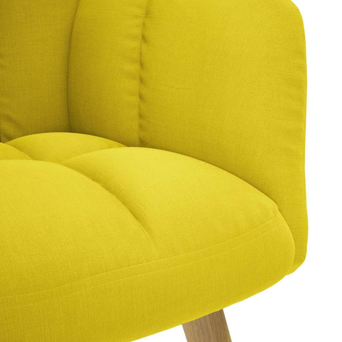 vidaXL Sedia Relax Giallo Chiaro in Tessuto