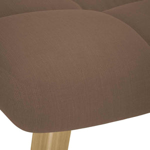 vidaXL Poltrona Relax con Poggiapiedi Marrone in Tessuto