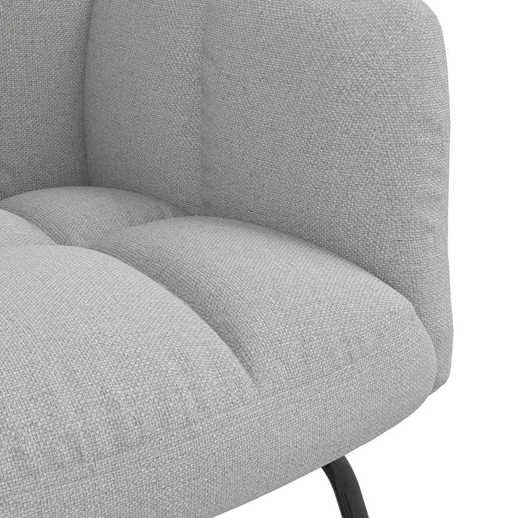 Sedia a Dondolo Grigio Nuvola in Tessuto 4016788