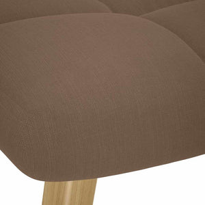 vidaXL Poltrona a Dondolo con poggiapiedi Marrone in Tessuto