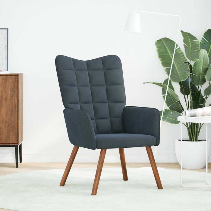 vidaXL Sedia Relax Grigio Scuro in Velluto