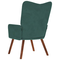 Sedia Relax Verde Scuro in Velluto 4016812