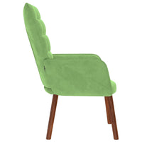 Sedia Relax Verde Chiaro in Velluto 4016813