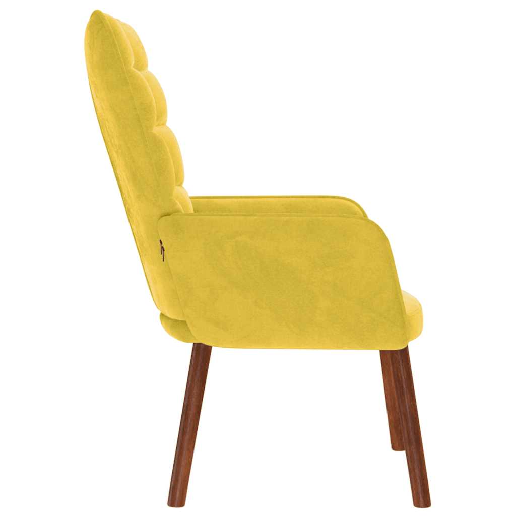 Poltrona Relax Giallo in Velluto 4016817