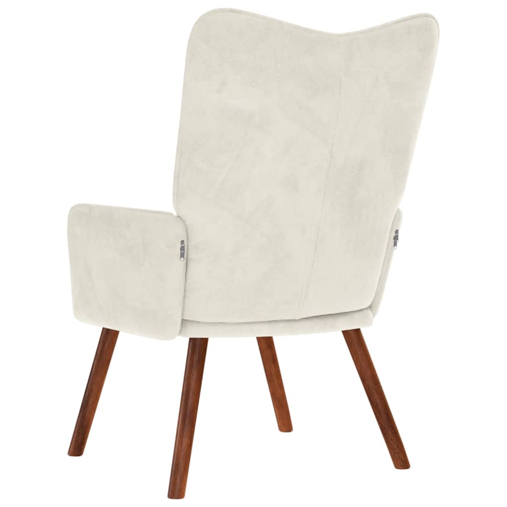 Sedia Relax Crema in Velluto 4016819