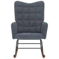 vidaXL Sedia da Pranzo Grigio Scuro in Velluto