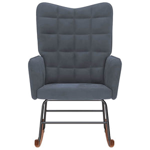 vidaXL Sedia da Pranzo Grigio Scuro in Velluto