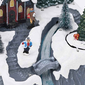 vidaXL Villaggio di Natale Multicolore 20.5 x 17 x 21 cm Plastica