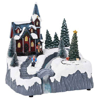 vidaXL Villaggio di Natale Multicolore 20.5 x 17 x 21 cm Plastica