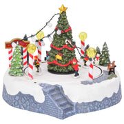 vidaXL Villaggio di Natale Multicolore 22 x 21.5 x 17 cm Plastica
