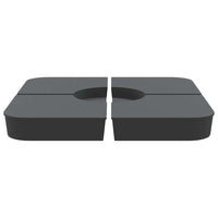 vidaXL Set Base per Ombrellone 4 pz con Supporto a Croce 100 kg PP