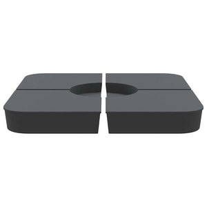 Set Base per Ombrellone 4 pz con Supporto a Croce 100 kg PP 847444