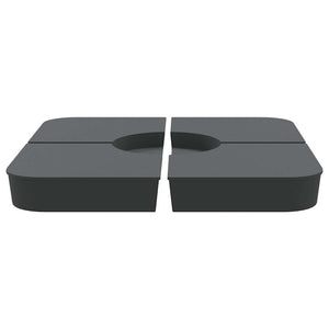 Set Base per Ombrellone 4 pz con Supporto a Croce 100 kg PP 847444