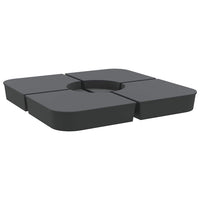 Set Base per Ombrellone 4 pz con Supporto a Croce 100 kg PP 847444