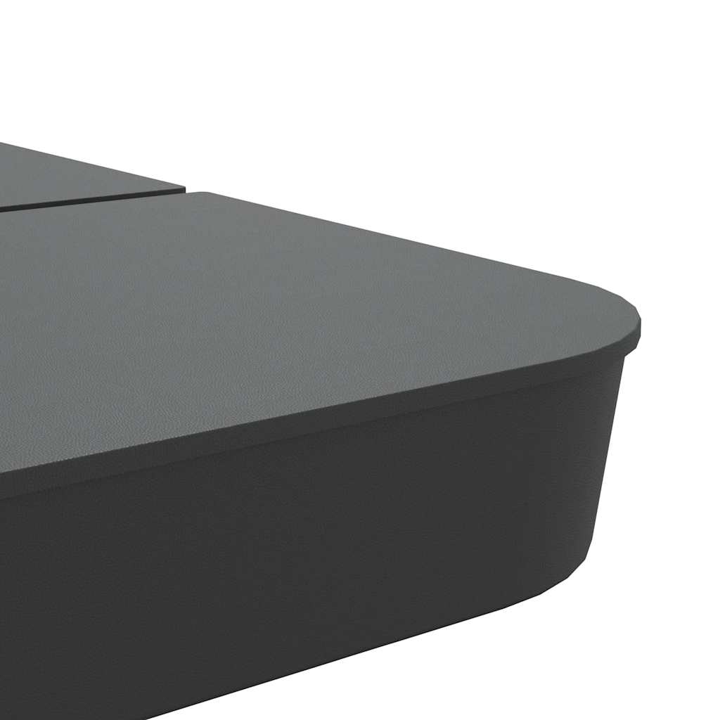 vidaXL Set Base per Ombrellone 4 pz con Supporto a Croce 100 kg PP