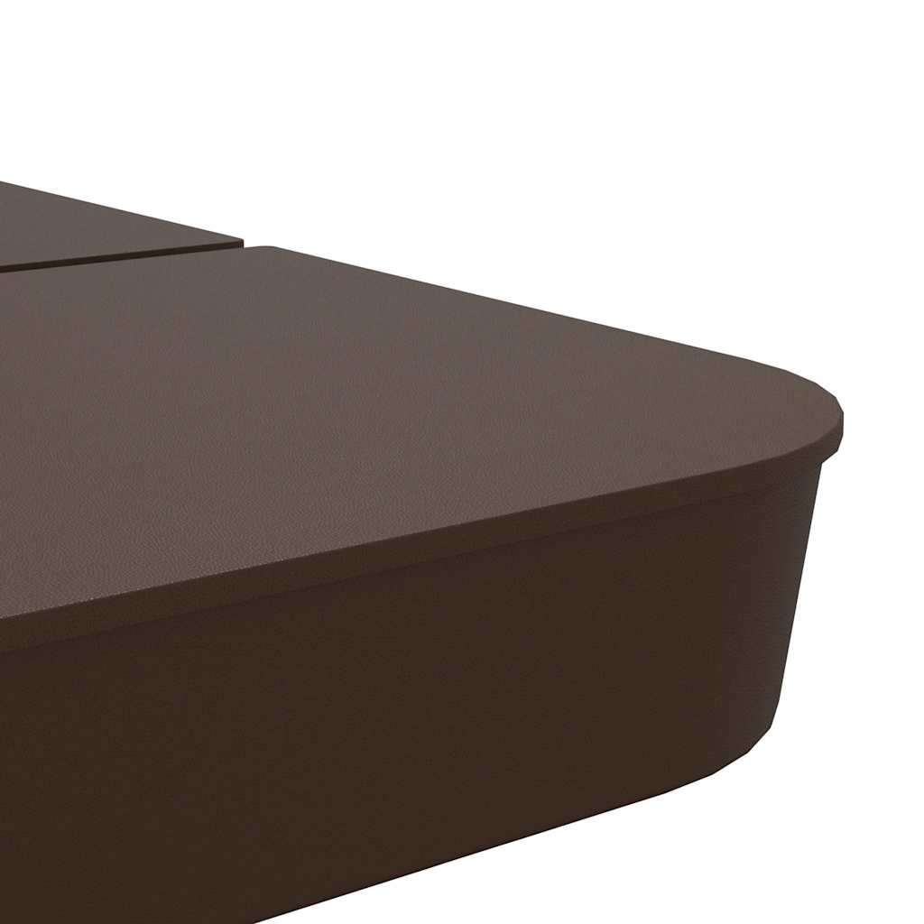 vidaXL Set Base per Ombrellone 4 pz con Supporto a Croce 100 kg PP