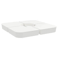 Set Base per Ombrellone 4 pz con Supporto a Croce 100 kg PP 847446