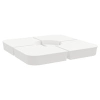 vidaXL Set Base per Ombrellone 4 pz con Supporto a Croce 100 kg PP