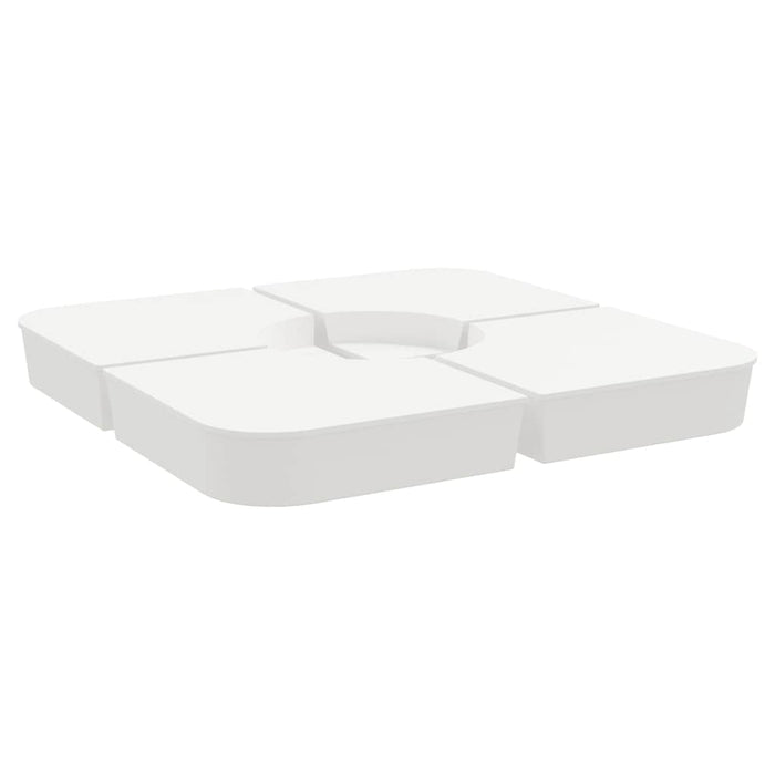 vidaXL Set Base per Ombrellone 4 pz con Supporto a Croce 100 kg PP