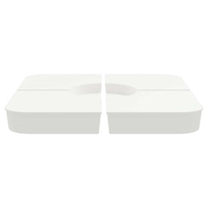 vidaXL Set Base per Ombrellone 4 pz con Supporto a Croce 100 kg PP