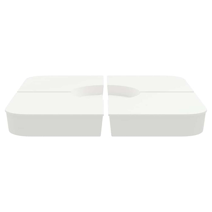 vidaXL Set Base per Ombrellone 4 pz con Supporto a Croce 100 kg PP