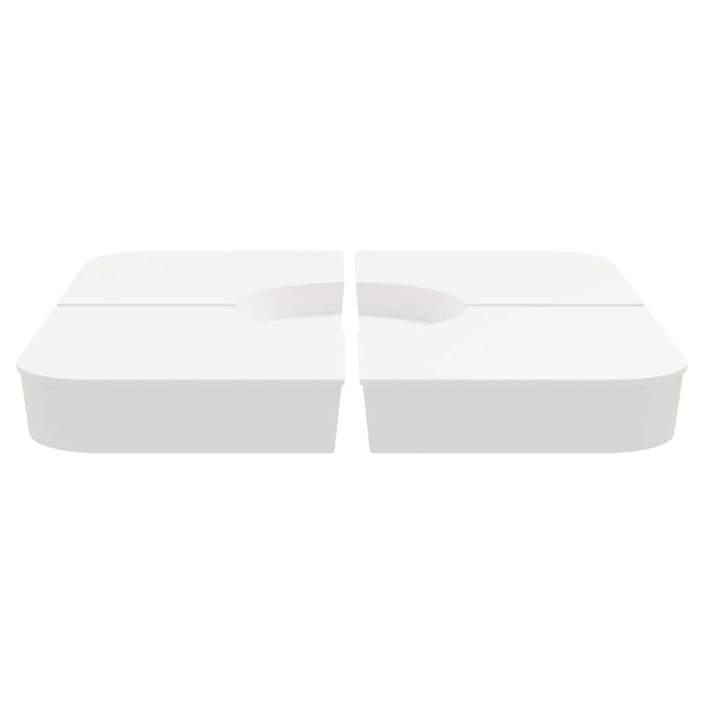 Set Base per Ombrellone 4 pz con Supporto a Croce 100 kg PP 847446