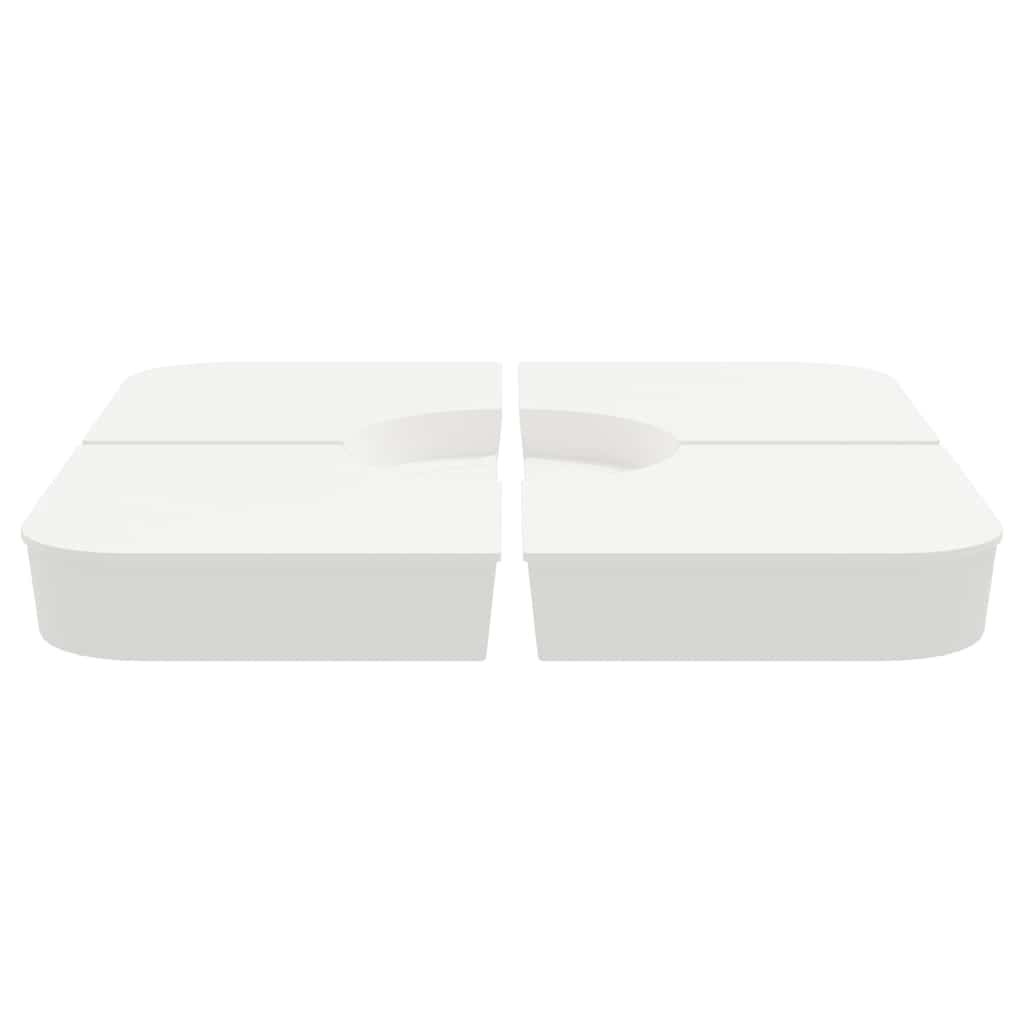 Set Base per Ombrellone 4 pz con Supporto a Croce 100 kg PP 847446