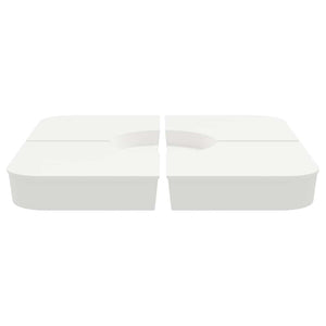 Set Base per Ombrellone 4 pz con Supporto a Croce 100 kg PP 847446