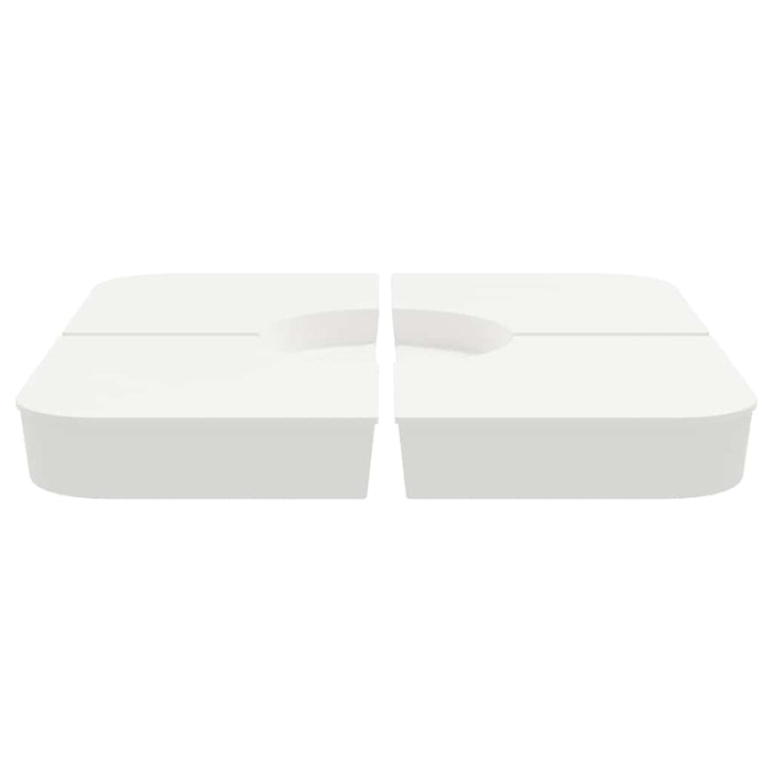 Set Base per Ombrellone 4 pz con Supporto a Croce 100 kg PP 847446