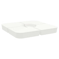 vidaXL Set Base per Ombrellone 4 pz con Supporto a Croce 100 kg PP