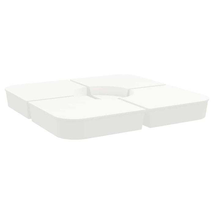 vidaXL Set Base per Ombrellone 4 pz con Supporto a Croce 100 kg PP