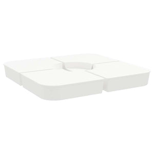 Set Base per Ombrellone 4 pz con Supporto a Croce 100 kg PP 847446