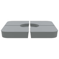 Set Base per Ombrellone 4 pz con Supporto a Croce 100 kg PP 847447