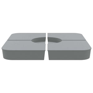 Set Base per Ombrellone 4 pz con Supporto a Croce 100 kg PP 847447