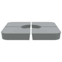 vidaXL Set Base per Ombrellone 4 pz con Supporto a Croce 100 kg PP