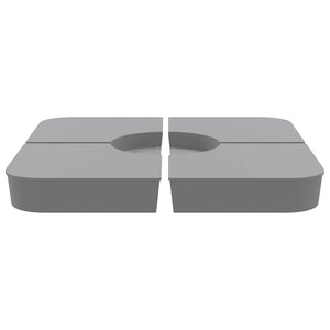 vidaXL Set Base per Ombrellone 4 pz con Supporto a Croce 100 kg PP