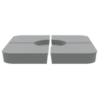 Set Base per Ombrellone 4 pz con Supporto a Croce 100 kg PP 847447