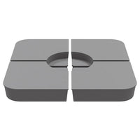 vidaXL Set Base per Ombrellone 4 pz con Supporto a Croce 100 kg PP