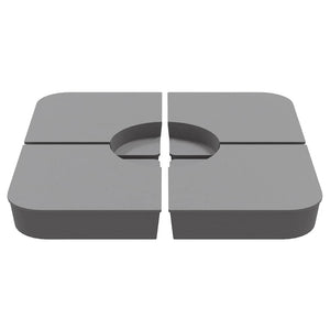 vidaXL Set Base per Ombrellone 4 pz con Supporto a Croce 100 kg PP