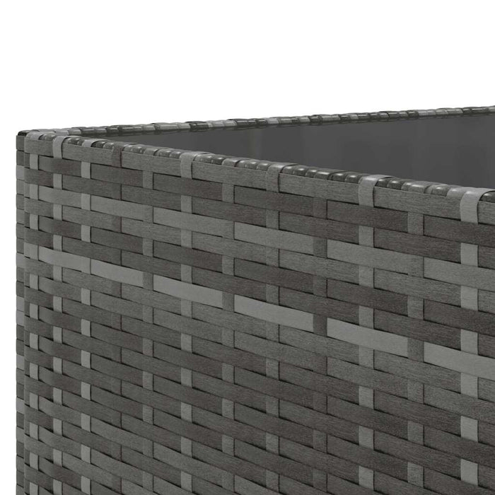 Set Divani da Giardino 5 pz con Cuscini in Polyrattan Grigio 3308015