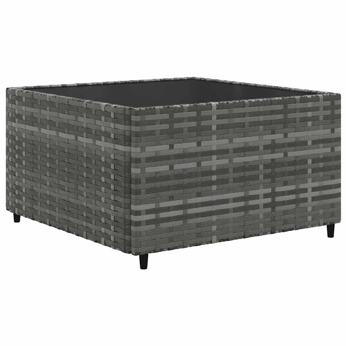 vidaXL Set Divani da Giardino 8 pz con Cuscini in Polyrattan Grigio