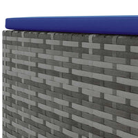 Set Divani da Giardino 4 pz con Cuscini in Polyrattan Grigio 3308055