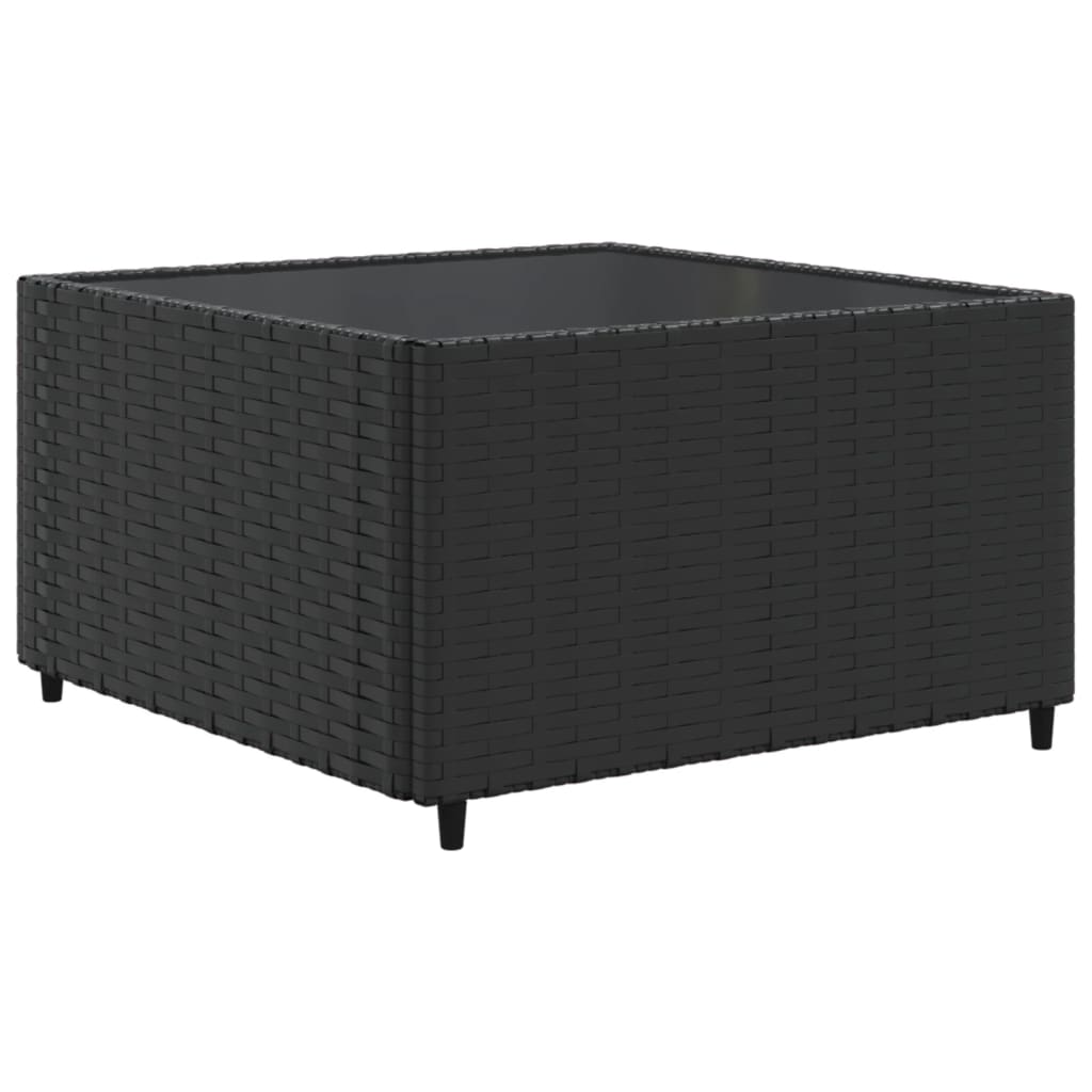 vidaXL Set Mobili da Giardino 6 pz con Cuscini in Polyrattan Nero