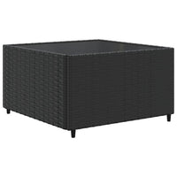 vidaXL Set Mobili da Giardino 6 pz con Cuscini in Polyrattan Nero