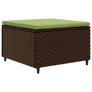 Set Mobili da Giardino 6pz con Cuscini in Polyrattan Marrone 3308070