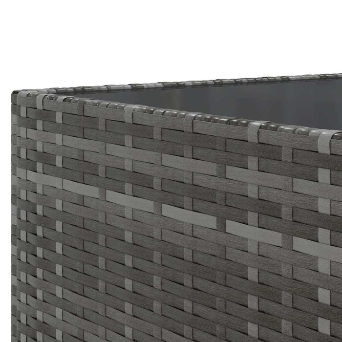 vidaXL Set Divani da Giardino 5 pz con Cuscini in Polyrattan Grigio